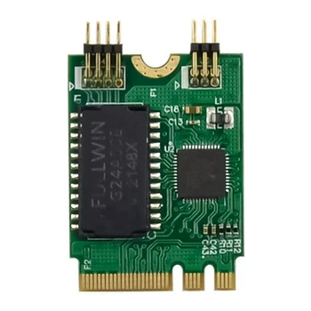 Мини Мрежова карта PCIE RTL8111F M. 2 A + E за гигабитова мрежова карта Ethernet С един порт, RJ-45 Мрежова карта Ethernet
