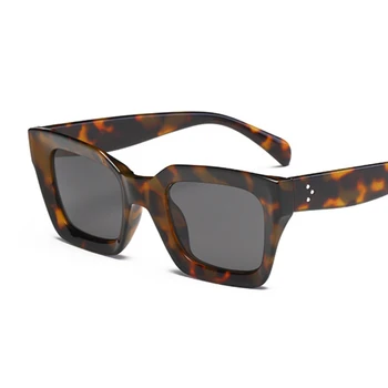 Извънгабаритни луксозни маркови дизайнерски слънчеви очила за жени кв. нюанси Модерен ретро черни слънчеви очила дамски Oculos De Sol Feminino
