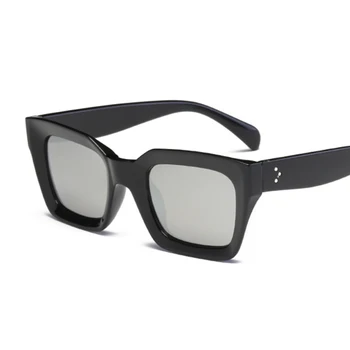 Извънгабаритни луксозни маркови дизайнерски слънчеви очила за жени кв. нюанси Модерен ретро черни слънчеви очила дамски Oculos De Sol Feminino