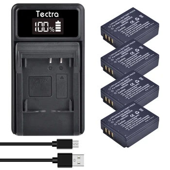CGA-S007 CGA CGR S007E S007 S007A BCD10 Батерия + Led USB Зарядно Устройство за Panasonic DMC TZ1 TZ2 TZ3 TZ4 TZ5 TZ50 TZ15