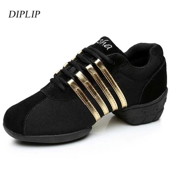 Diplip, дамски танцови обувки, модерни обувки, дишащи обувки от въздушна мрежа, обувки за момичета, дамски градинска спортни обувки за джаз танци с мека подметка