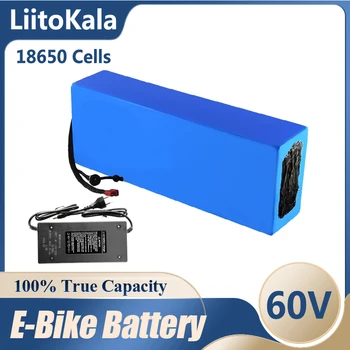 Батерия за электровелосипеда LiitoKala 60V 20ah 25ah 30ah 35ah 40ah литиево-йонна батерия комплект за ремонт на велосипеди bafang BMS High power protection T
