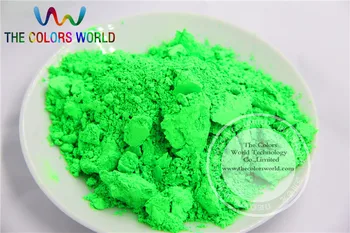 TCFG-611 зелен неонового цвят флуоресцентно осветление неон пигментоза на прах за лак за нокти, бои и печат на 1 лот = 50 грама