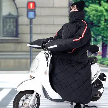 Калъф за мотоциклетни престилка на колене, ветрозащитный топло ватиран калъф, издръжливи ръкавици, тъкан с ефект на паметта, топли зимни аксесоари