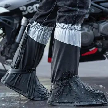 Непромокаема мушама за мотоциклет, колоездене, под наем, мъже, жени, многократно бахилы, обувки, защитни капаци за обувки