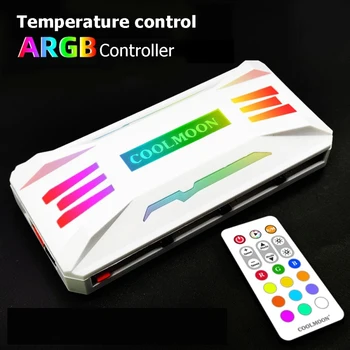 ARGB RGB Контролер 4Pin PWM 5V 3Pin ARGB Охлаждащ Вентилатор Умно Дистанционно за Контрол на Шасито Hub Вентилатор За Корпуса на PC Аксесоари За Шасито