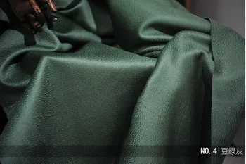 Двупластова кашмир плат метър боб зелено-сив, зимни дрехи вълнена кашмир кърпа 150 см вълнена кърпа на едро вълнена кърпа