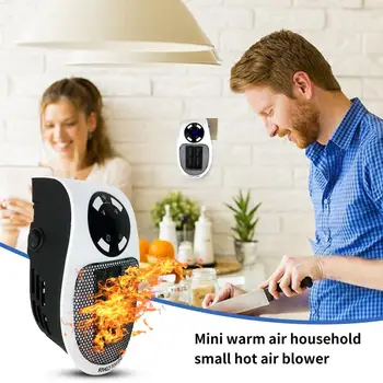 Ефективно отопление с Автоматично изключване на захранването штепсельная вилица САЩ/ЕС, защита от прегряване, вентилаторна печка за дома