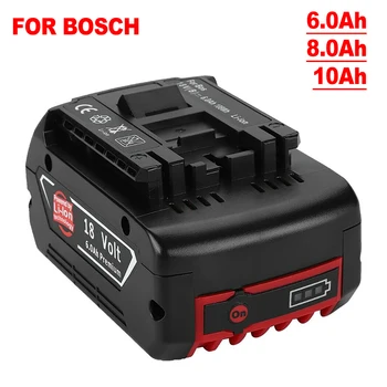 Литиево-йонна батерия 18V 6/8/10Ah18650 се използва за опресняване на преносими преносими електроинструменти на Bosch, като например електрическа ръчна бормашина