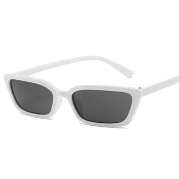 2021 Слънчеви очила в малки рамки желеобразного цветове, слънчеви очила в квадратни очила, модни слънчеви очила вдлъбната форма в ретро стил от блогър Ins