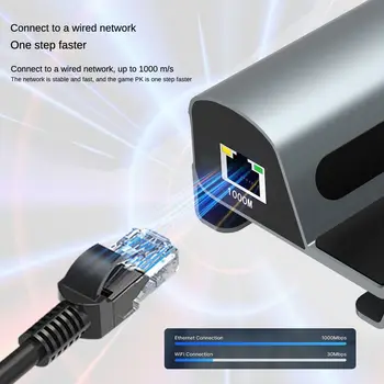 докинг станция 7в1 за ASUS ROG Али 4K HD 60HZ Детска Преносима Конзола Базова Поставка USB Type-C Hub PD Зареждане Gigabit Ethernet