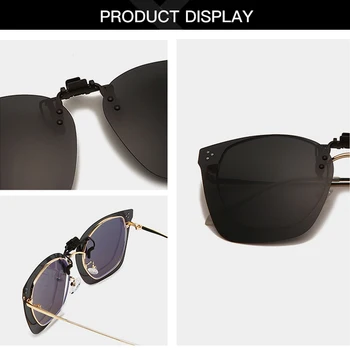 Мъжки квадратни слънчеви очила с поляризирани лещи, очила за нощно шофиране, очила за риболов, луксозни дизайнерски слънчеви очила Oculos