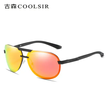Реколта алюминиево-магниевые слънчеви очила без рамка поляризирани слънчеви очила 6515