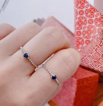 Pirmiana Минималистичен стил, 18-каратово злато, естествен изумруд, рубин, сапфир, пръстени с диаманти, мода декорация на палеца, дамски официални подаръци