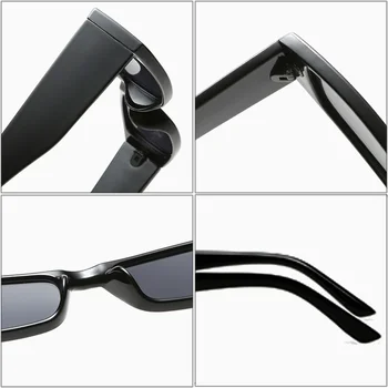 SO & EI Модни малки правоъгълни дамски слънчеви очила ретро тенденция квадратни слънчеви очила мъжки нюанси UV400